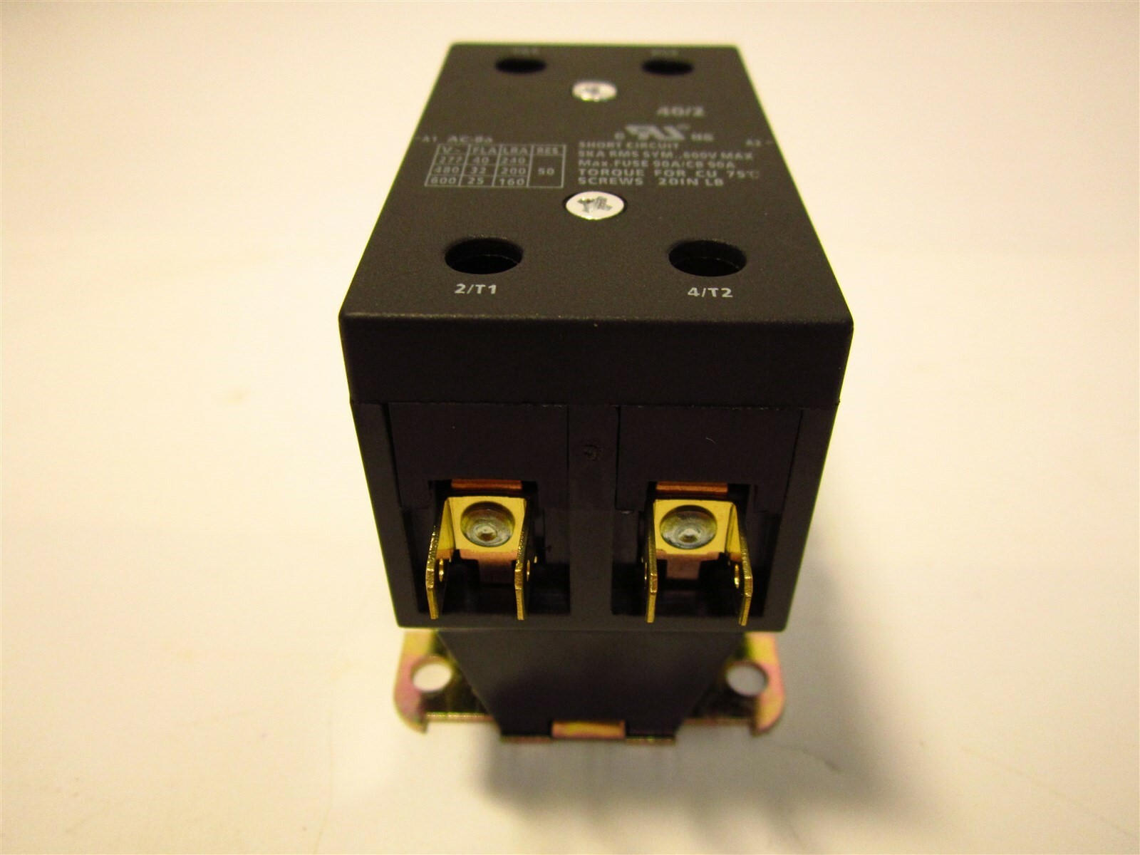 Definite Purpose Open Enclosure Contactor 240VAC, 40 Amps, 2 Poles