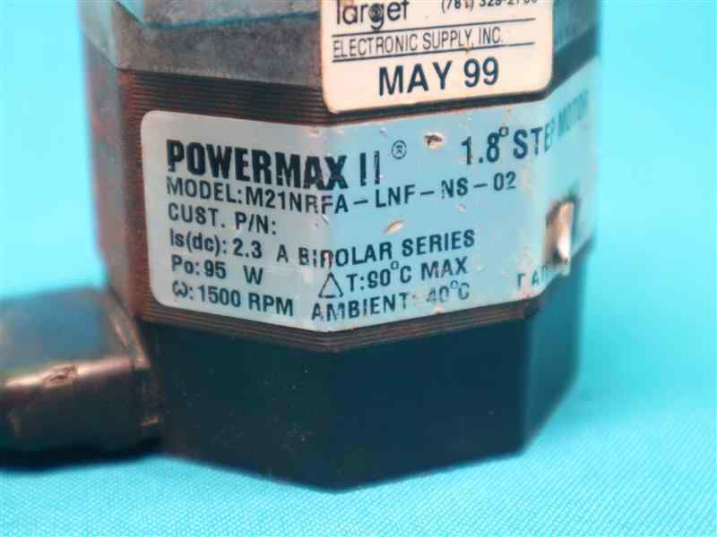 Pacific Scientific Powermax II M21NRFA-LNF-NS-02 Step Motor w/ Cut Cable