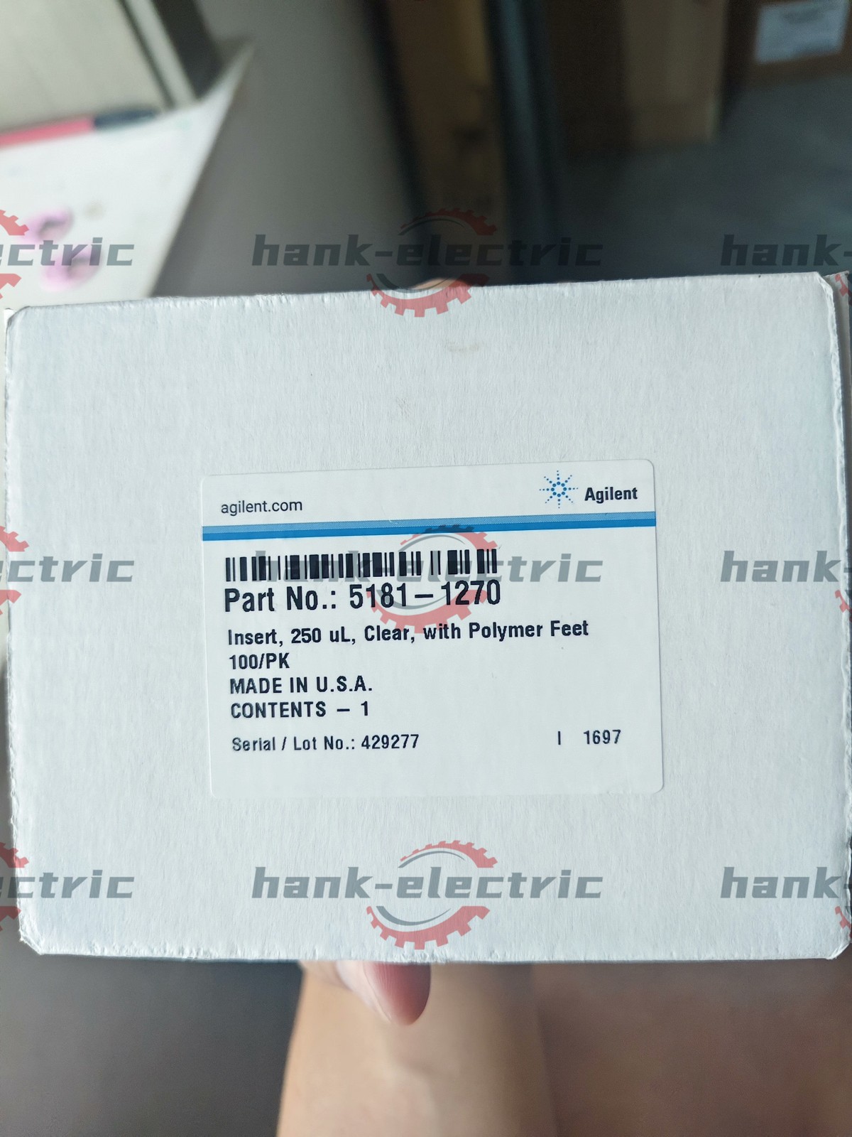 Agilent 5181-1270 brand new Sample bottle inserted into tube 5181-1270