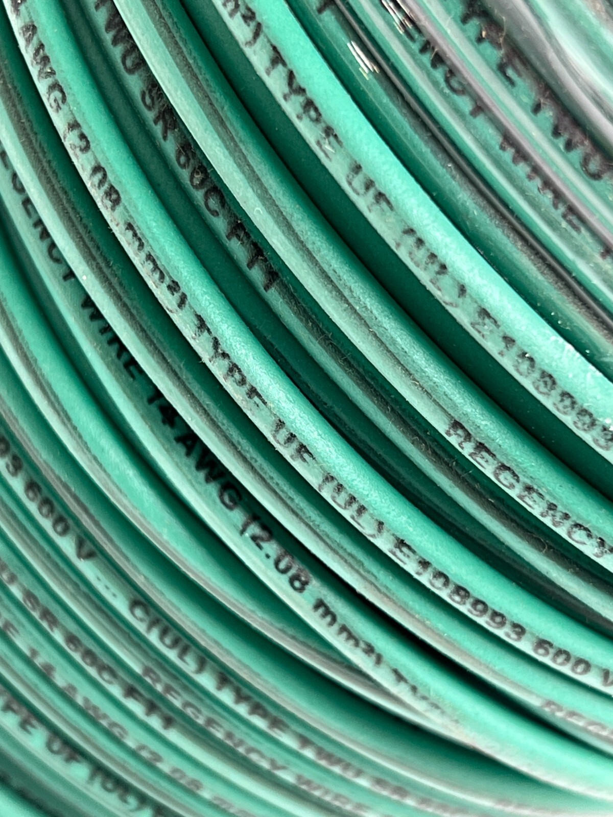 Regency 14UF51 Wire 500 feet Underground Feeder Wire Green 14 AWG