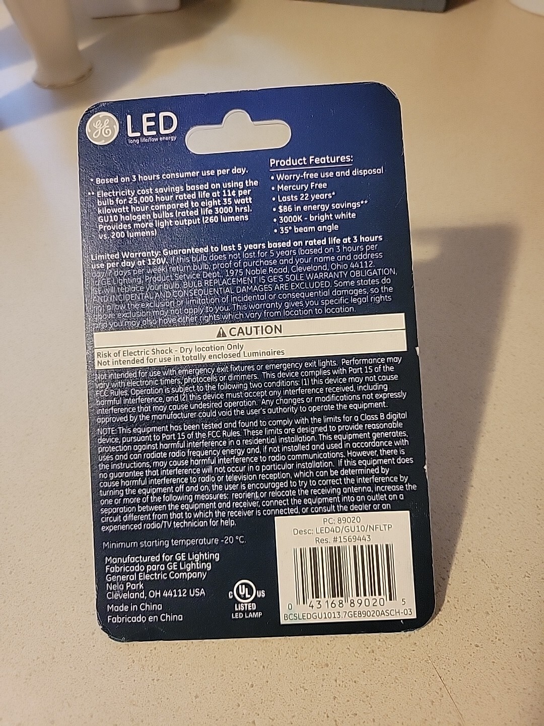 LED Flood Light Bulb, Indoor, 260 Lumens, 3.7-Watts – Bright White