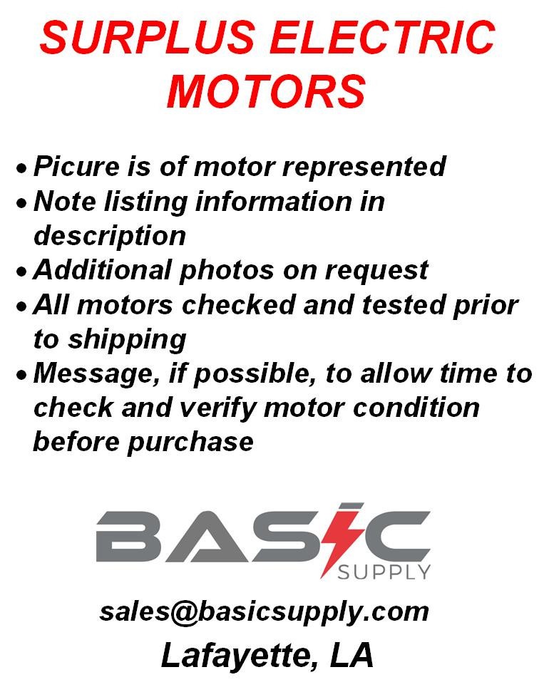 WEG 1022002701 75hp 1475rpm 2540SM4 440V F3 TEXP ATEX New Electric Motor