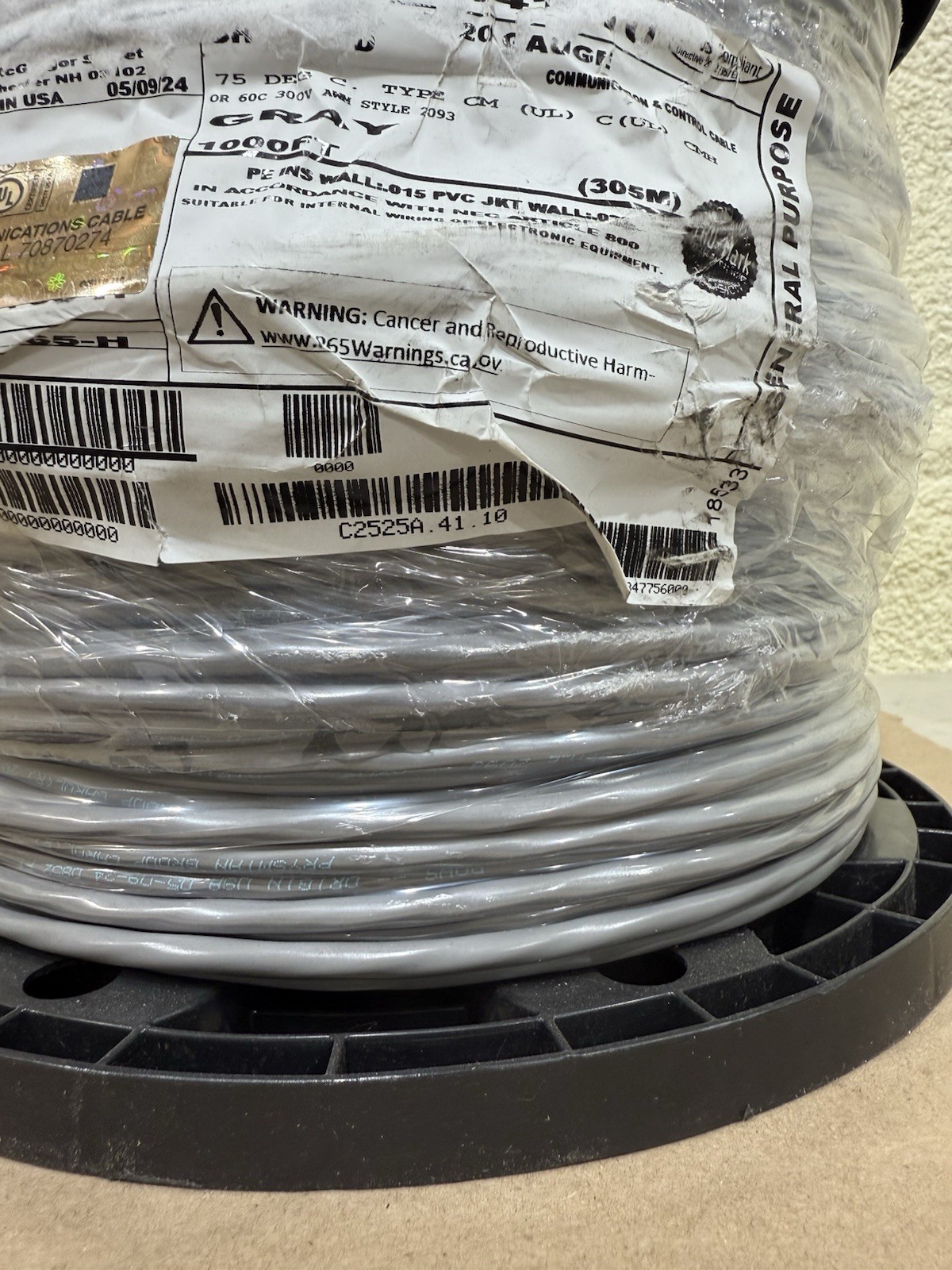 CAROL GENERAL CABLE C2525A.41.10 1000′ Spool