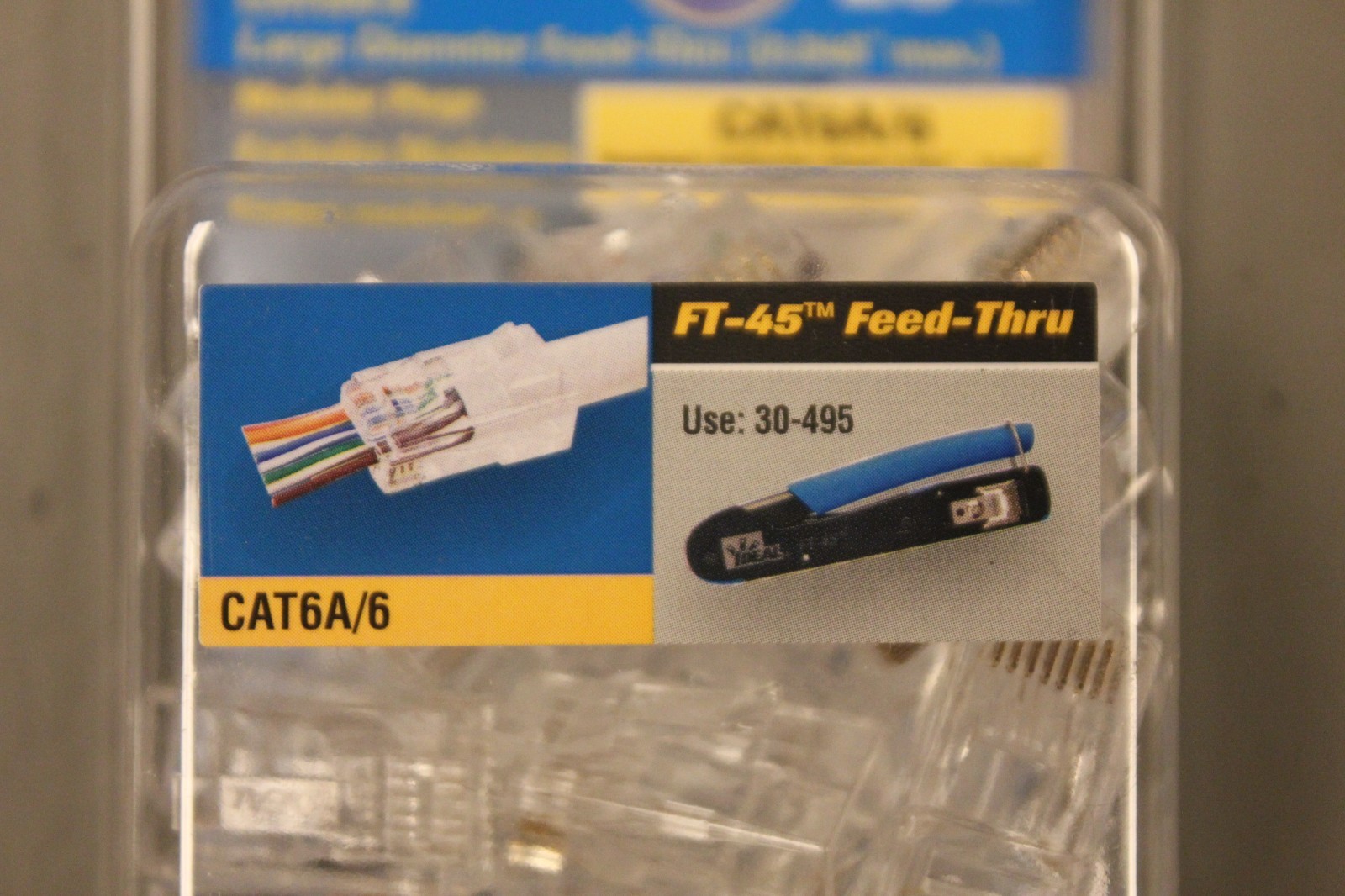 NEW IDEAL CAT6A/6 85-384 FEED THRU MODULAR PLUGS 25 CT