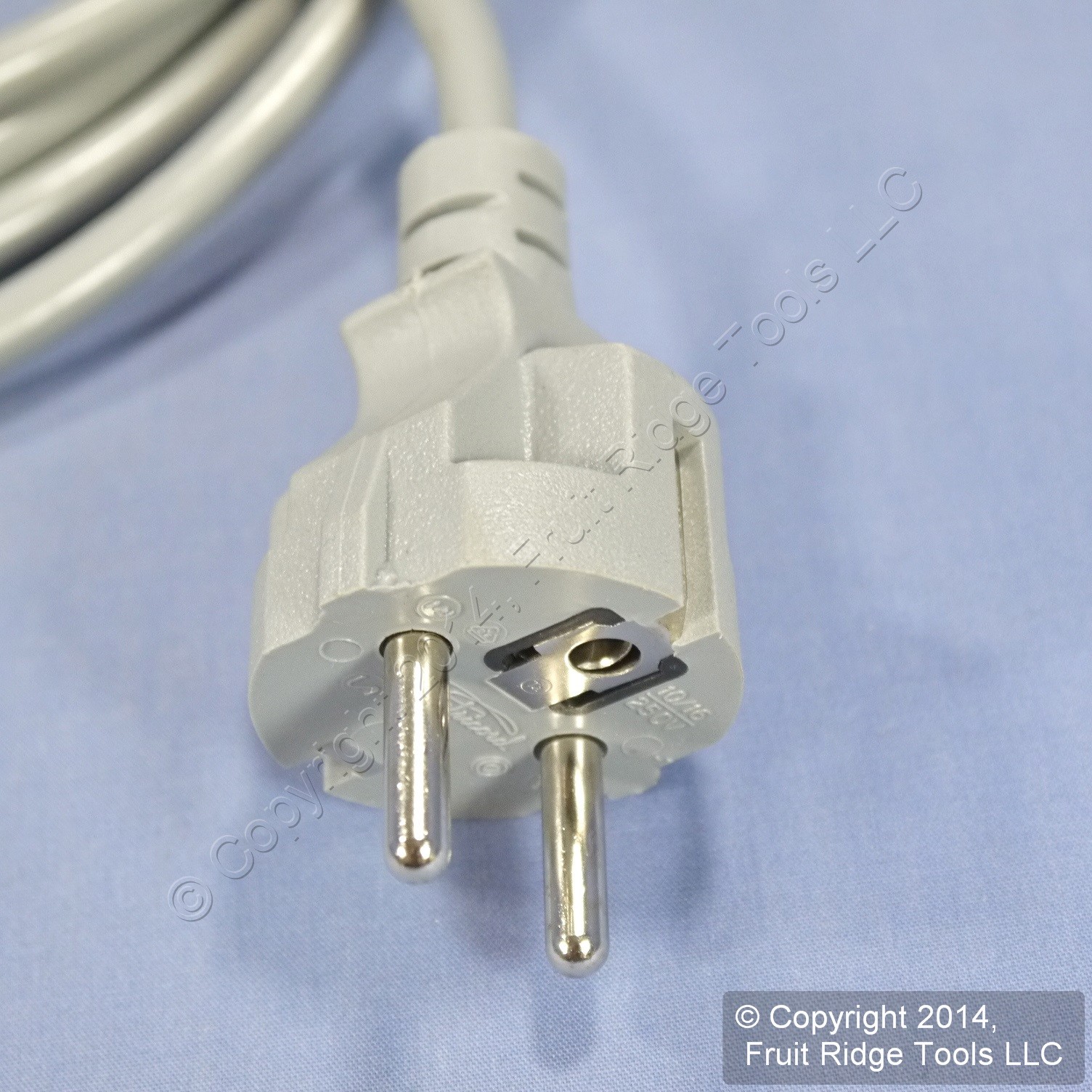 Pacific Mueller H03VV-F3G Gray Flexible PVC Multi-Conductor 300V European Cord