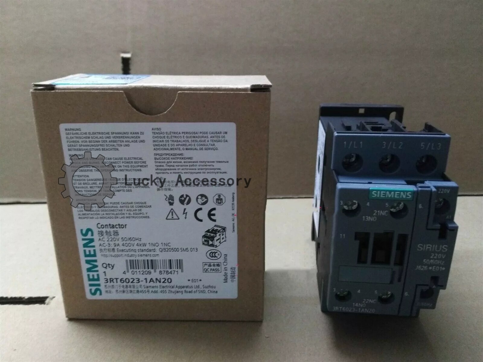 1pcs new Siemens contactor 3RT6023-1AN20