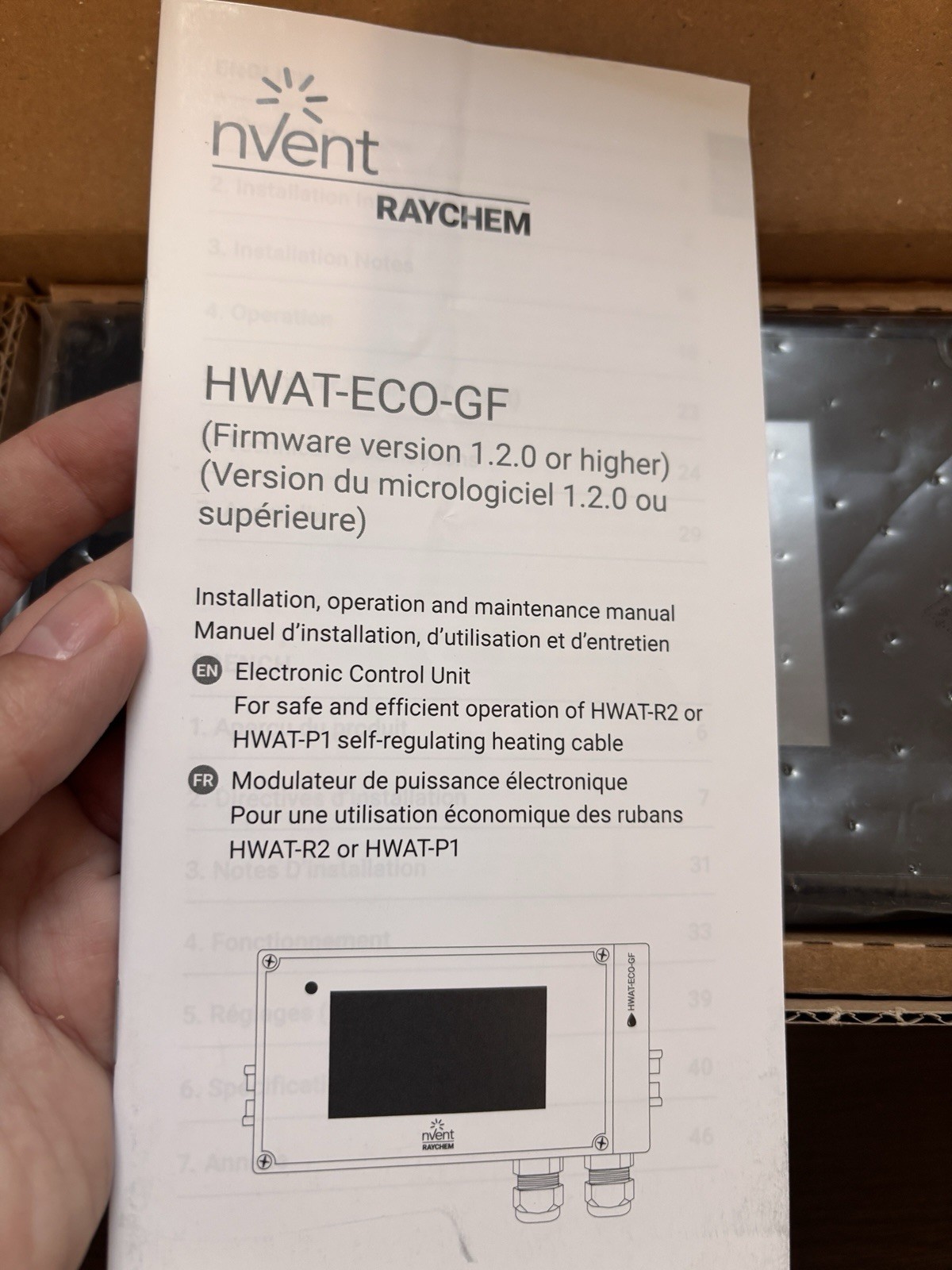 NVENT Raychem HWAT-ECO-GF Electronic Control Unit For Regulating Heating Cable