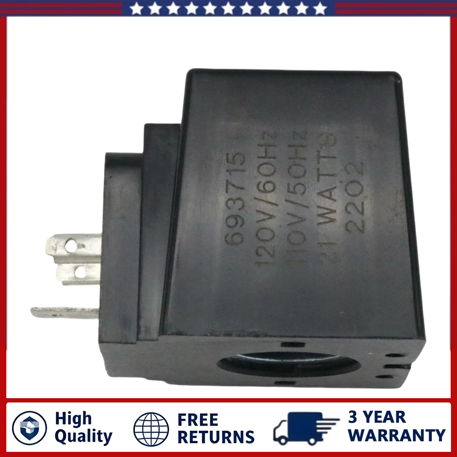 693715 120V/60Hz 110V/50Hz 21W 1PC NEW Fits For Solenoid Valve Coil