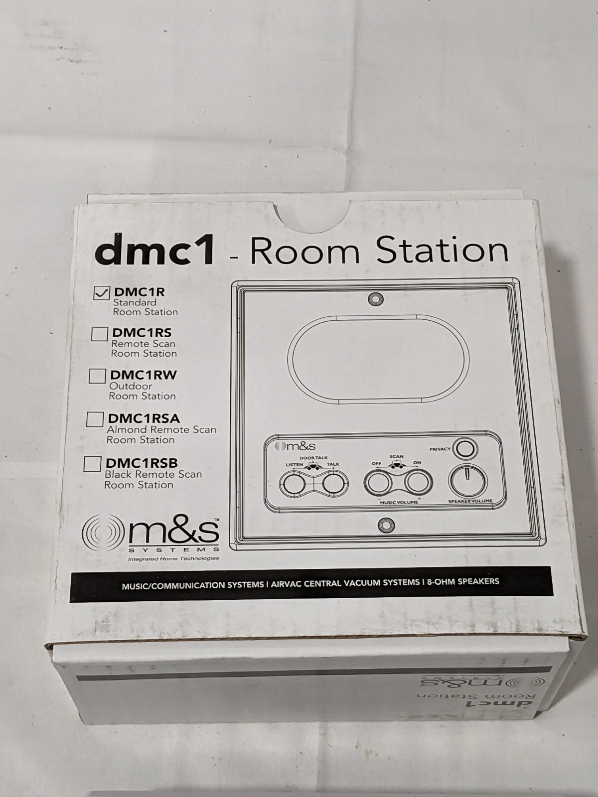 M&S Systems White Standard Indoor Room Station DMC1R