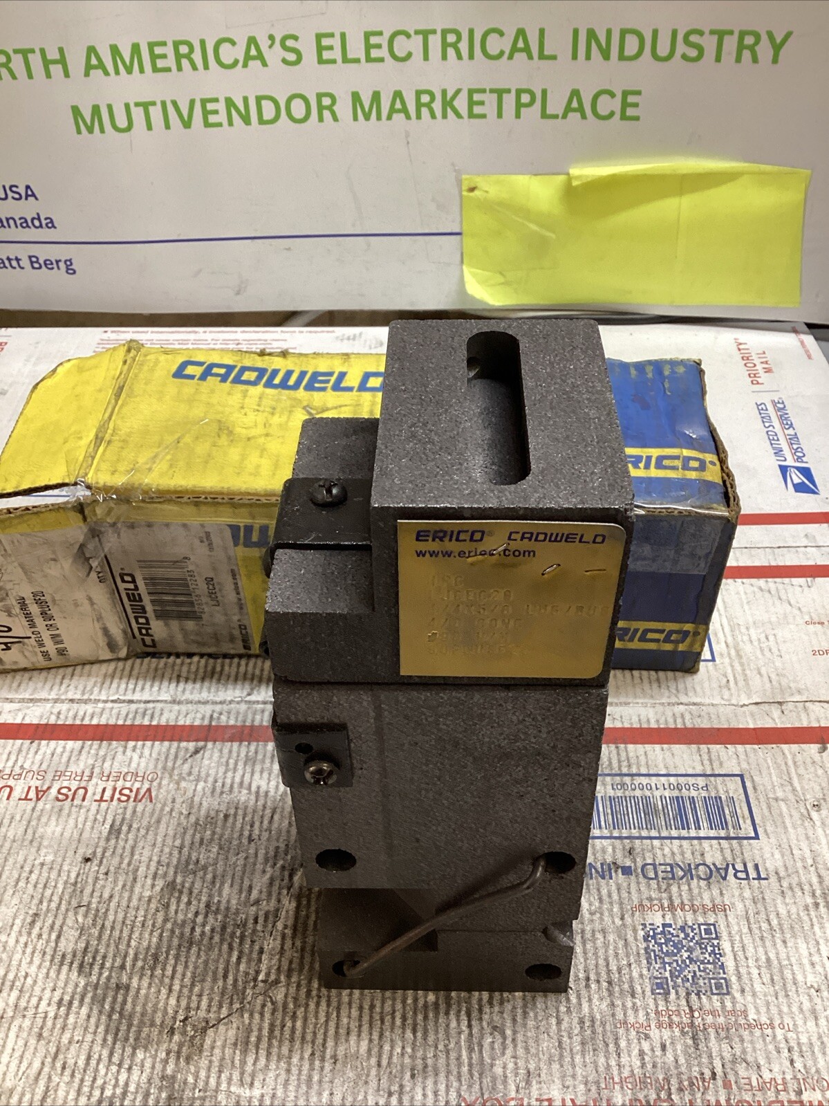 ERICO CADWELD IPC LJCEC20 MOLD 1/4 X 5/8 LUG / BUS 4/0 CONC #90 CART ED4U 3295