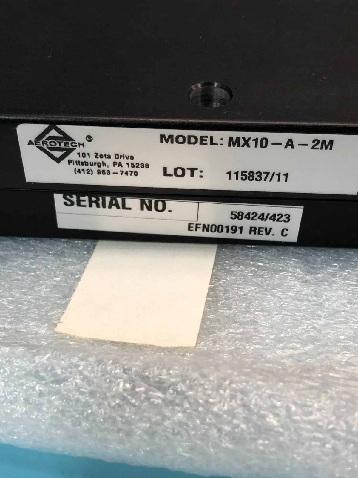 AEROTECH MX10-A-2M MOTION CONTROLLER,EDU128,ES13518-1,EFK00138, 159079
