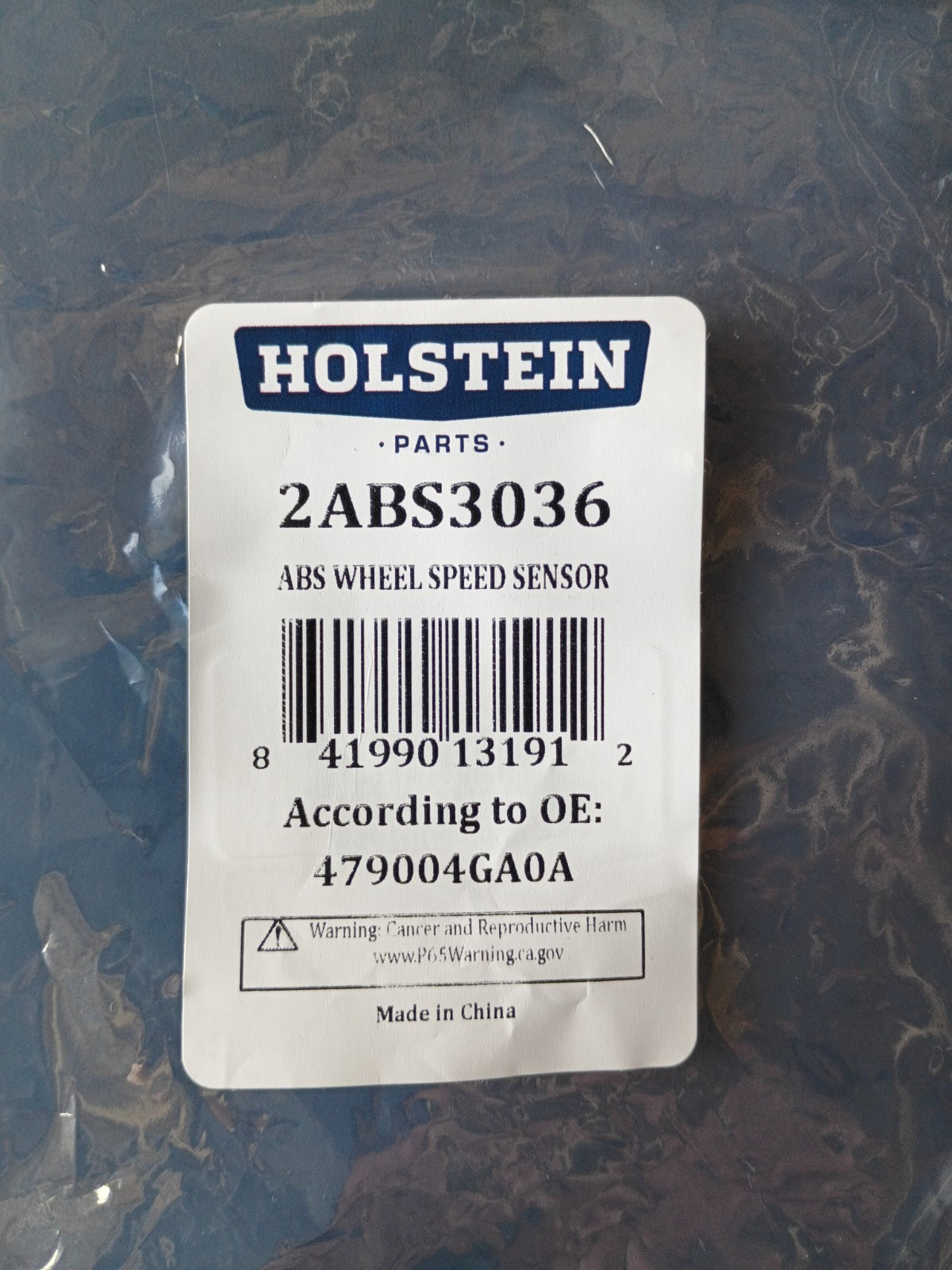 Holstein 2ABS3036 ABS Wheel Speed Sensor for INFINITI Q50, Q60