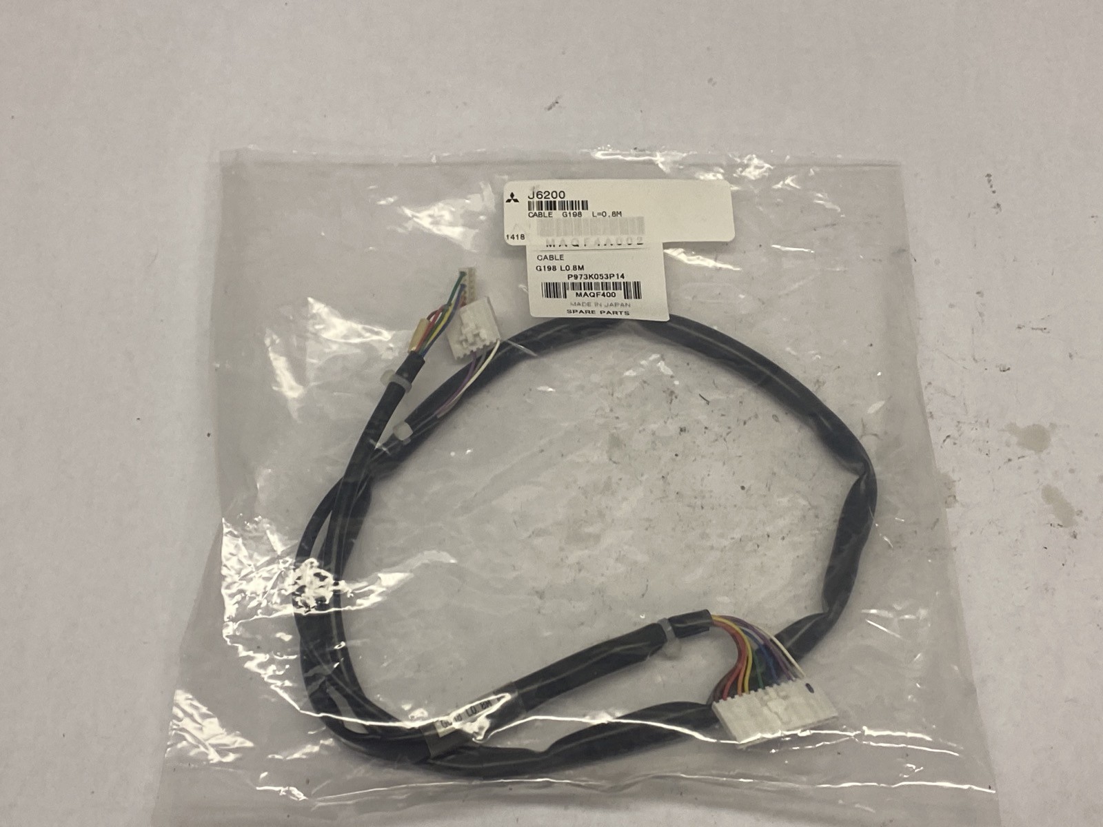 NEW Mitsubishi Electric 0.8m Long G198 OEM Replacement Cable J6200 MAQF400