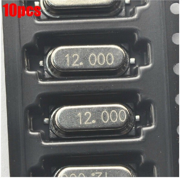 10Pcs 12MHZ/12.000 Mhz Crystal Oscillator Smd 6035 iu