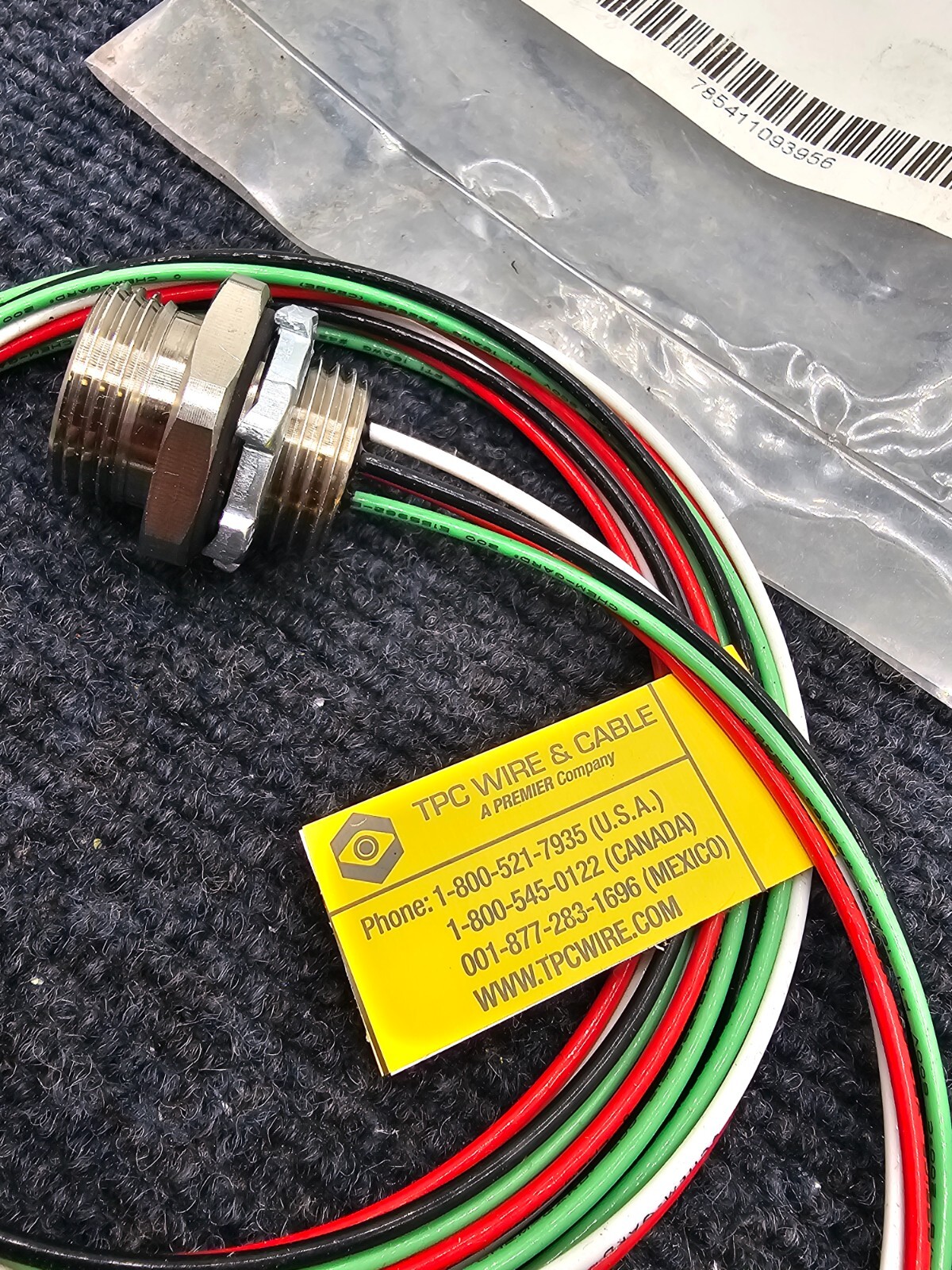 Amphenol TPC RH14APTF004S: Quick-Connex MINI 4 Pole Male Receptacle 4 FT 16 AWG