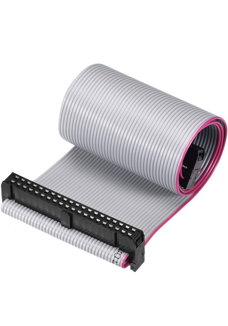 FC40300-S Amphenol Lead , 2.54mm , F/F , S/R , 300mm , 40Way Ribbon Cable Female