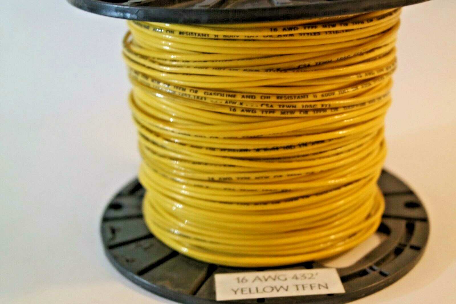 432 ft 16 AWG TFFN YELLOW 600V Wire