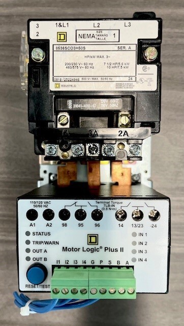 Square D Motor Logic Plus II 8536SC03H50S WITH 9065 SP2B6 Nema 1