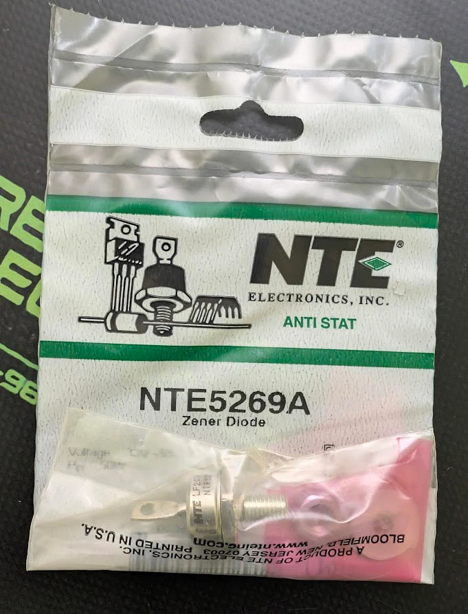NTE5269A – NTE – ZENER DIODE 33V 50W ECG5269A TCG5269A 1N3325, 1N3325A, 1N3325B,
