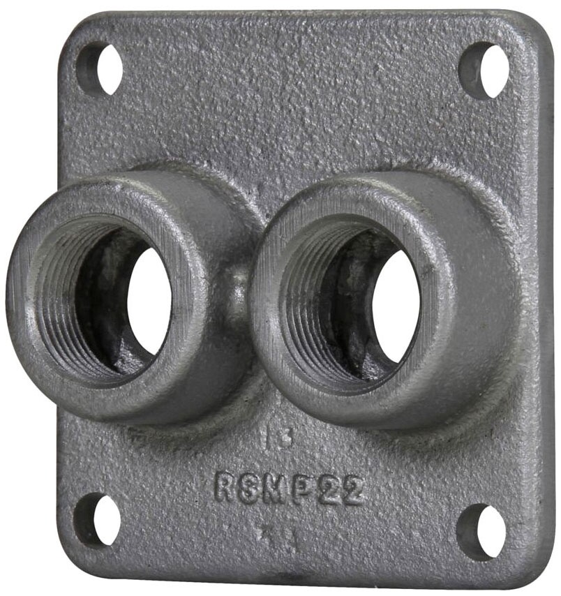 Crouse-Hinds RSMP11, 4-1/2″ x 4″, 1/2″ Hub, Iron, Junction Box Hub Plate, 1pc