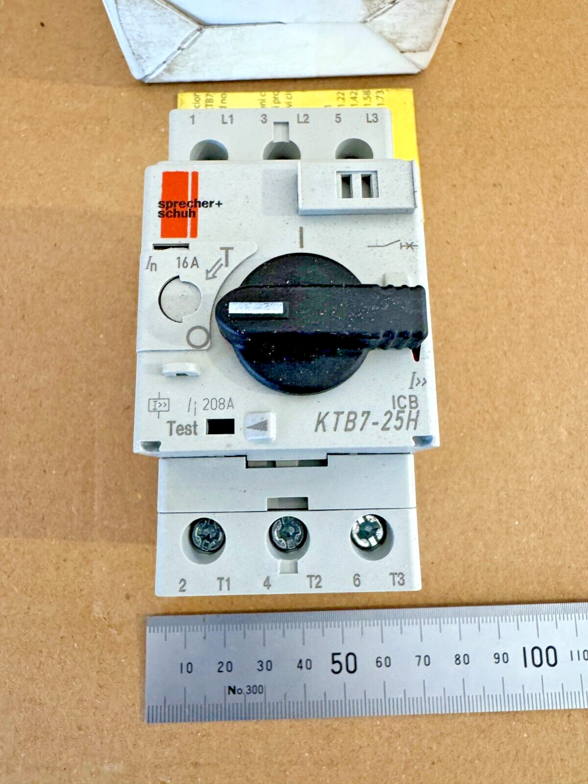 SPRECHER & SCHUH KTB7-25H-16A / KTB725H16A Circuit Breaker. Made in Switzerland