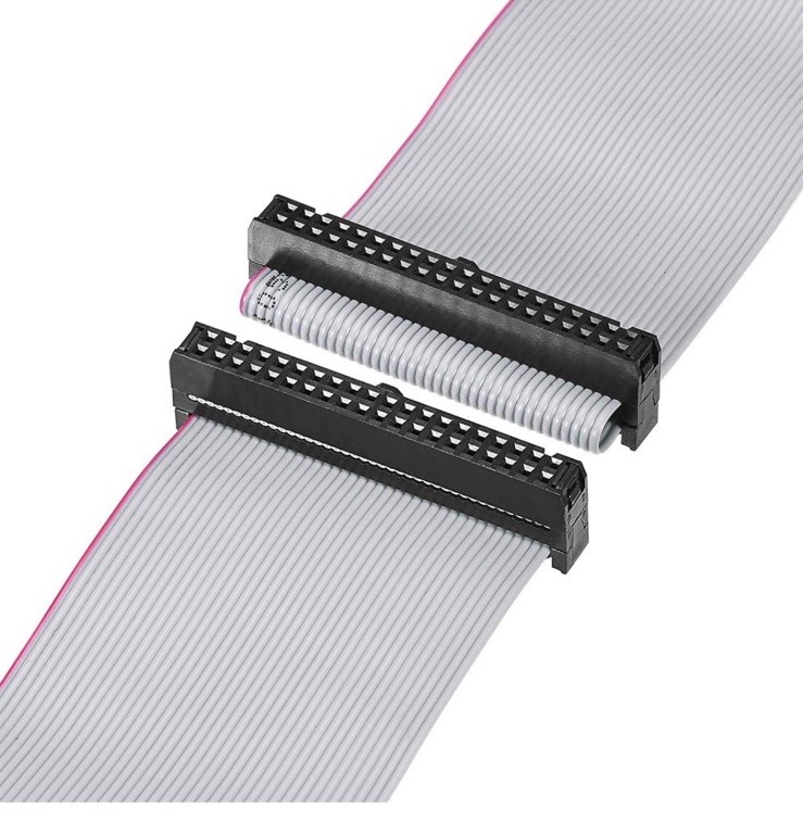 FC40300-S Amphenol Lead , 2.54mm , F/F , S/R , 300mm , 40Way Ribbon Cable Female
