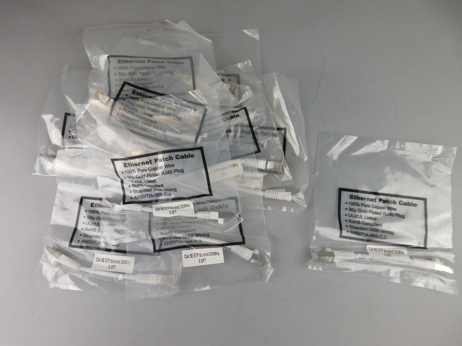*Lot of 12* C2G-Cat5e Snagless Unshielded (UTP) Ethernet Network Patch Cable …