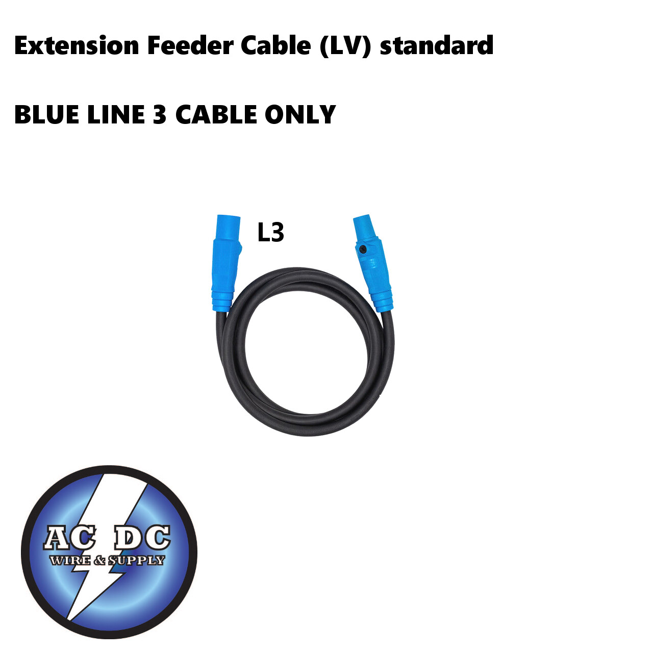 #2 600V TYPE SC CAM LOCK CORD SET OF {5} M/F 600V