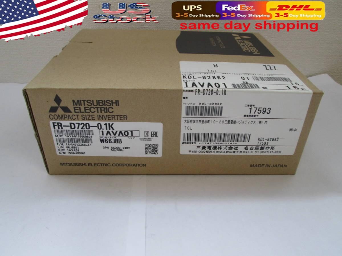 MITSUBISHI FR-D720-0.1K Inverter It was kept in the factory as a spare part