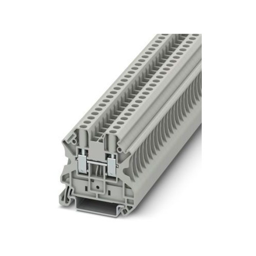 Phoenix 3044102, 26 to 10 AWG, Gray, Double Tier 2-Circuit, Terminal Block, 1pc