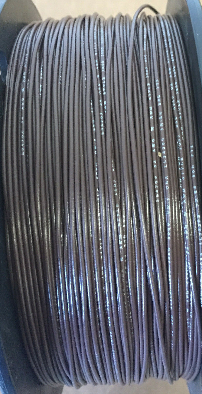 ALLIED WIRE AND CABLE 07-24-7T-1 1000′ HOOK UP WIRE 24 AWG BROWN