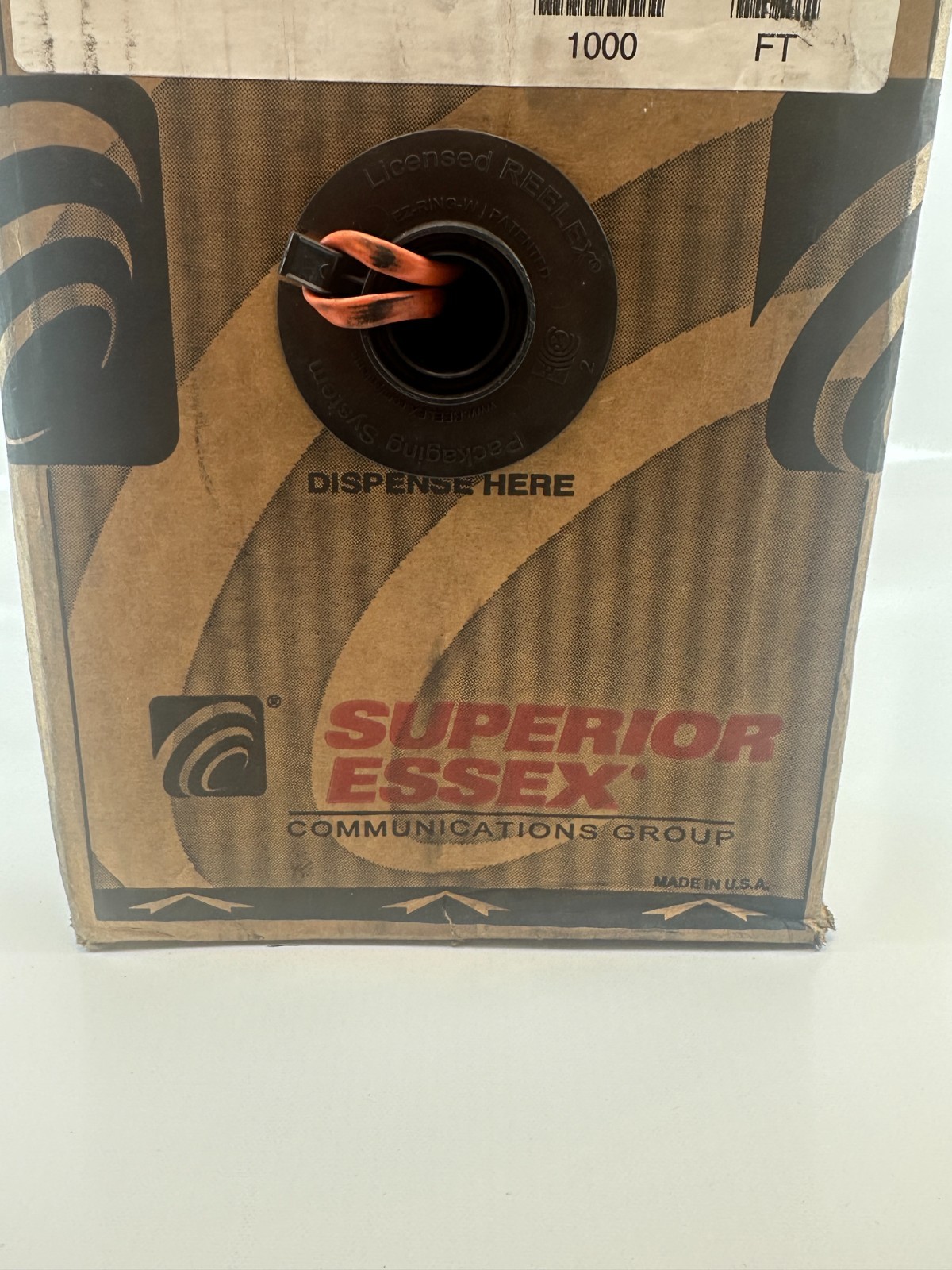 Superior Essex 12-311-36 2×22 Temp Drop Wire 1000 PB Orange (1000 Foot Box)