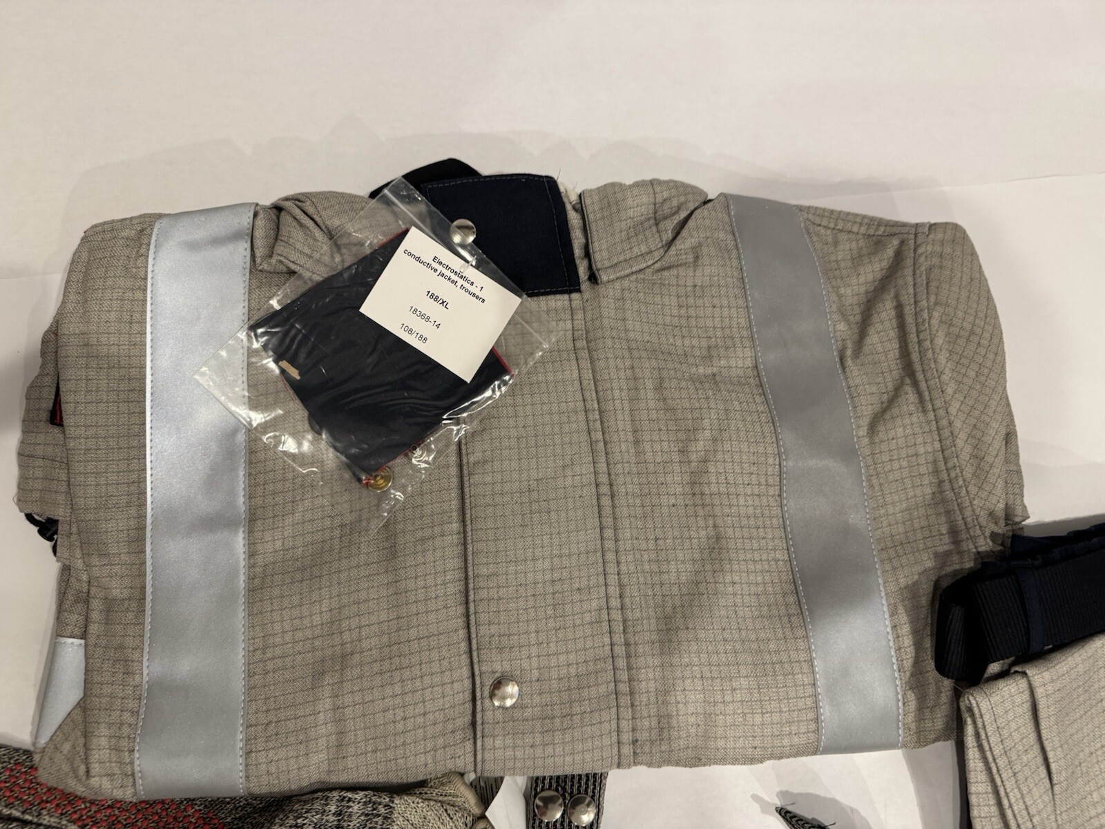 Electrostatics AC Induction Conductive Suit Electrical Safety Jacket Pant 188/XL