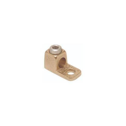 Burndy KA28, 1 to 4/0 AWG Str, 3/8″ Stud, 1-Hole, Mechanical Terminal Lug, 1pc