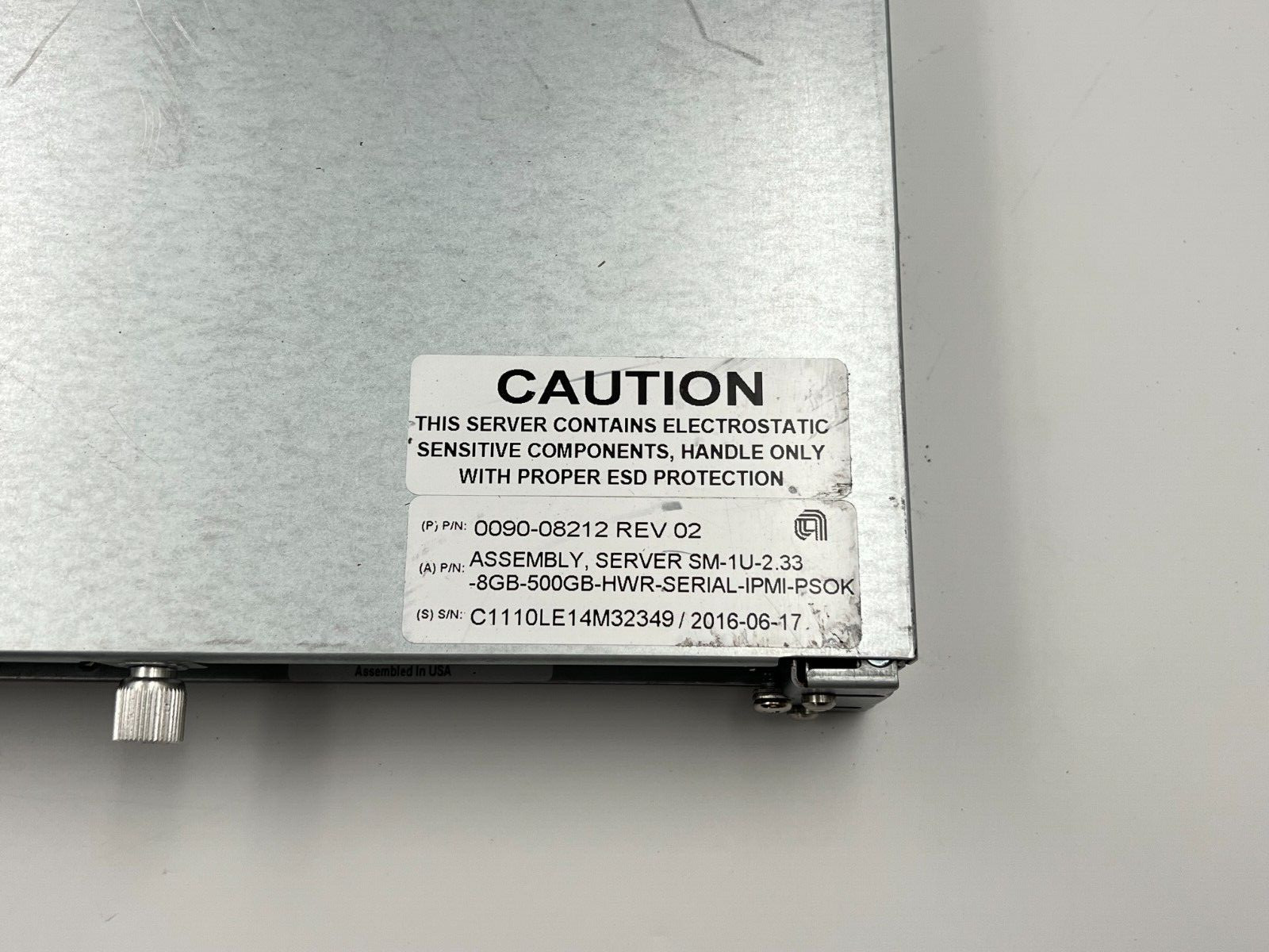 APPLIED MATERIALS 0090-08212 ASSEMBLY CGA SERVER SM 1U 2.33-8GB-500GB-HWR AMAT