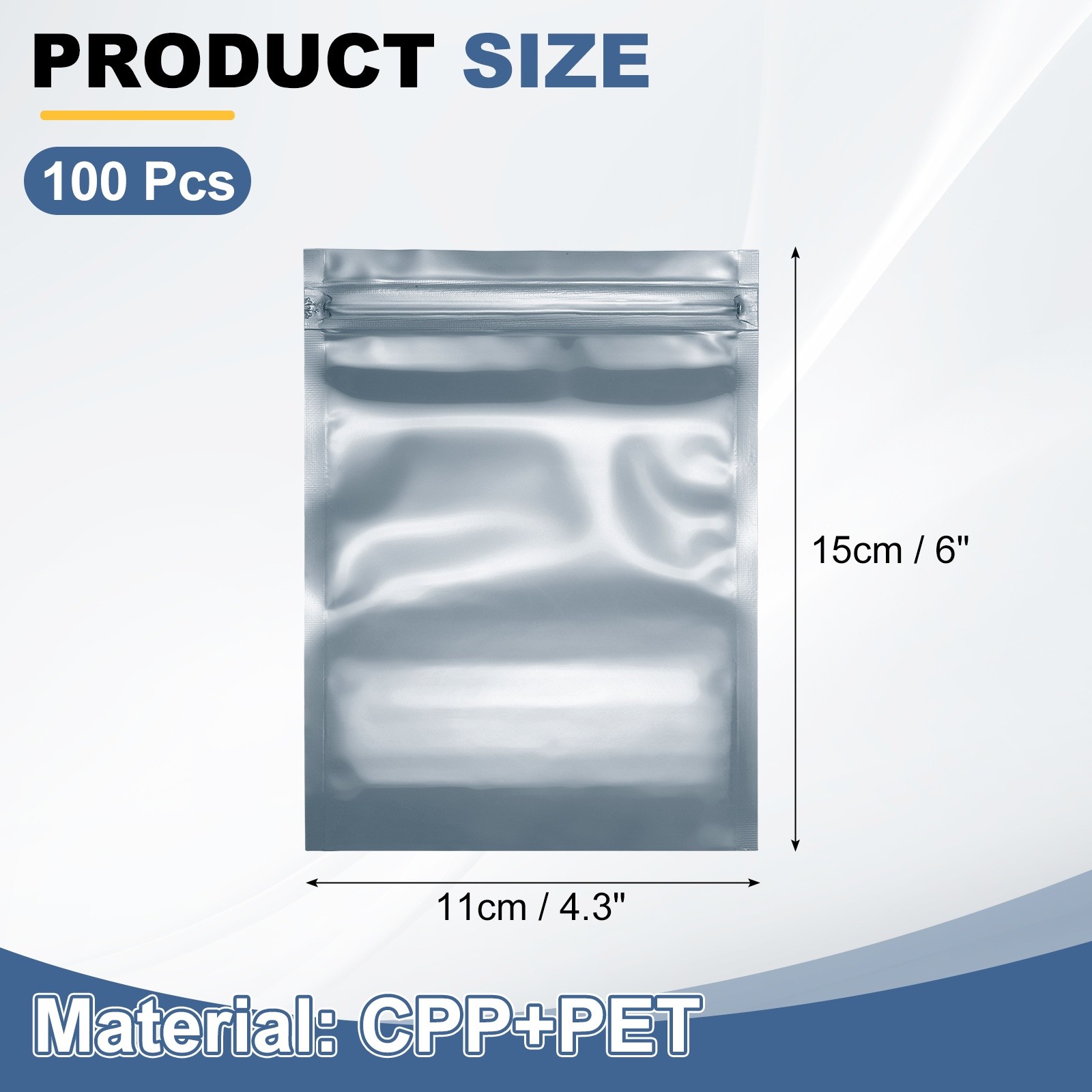 100Pcs for Anti Static Bags 4.3 x 6 Inch Folding ESD Bags