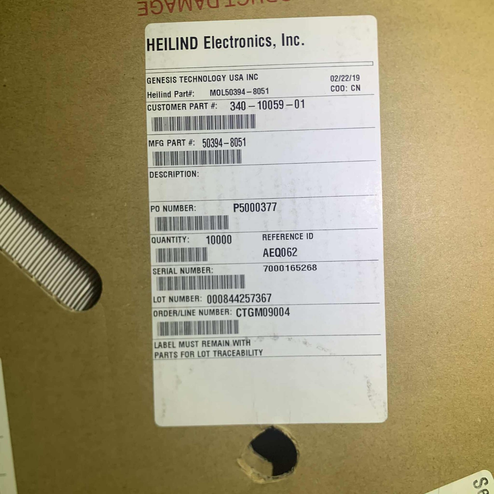 1000x TE Connectivity Connector Contact Socket Pin 50394-8051 Milli-Grid Crimp