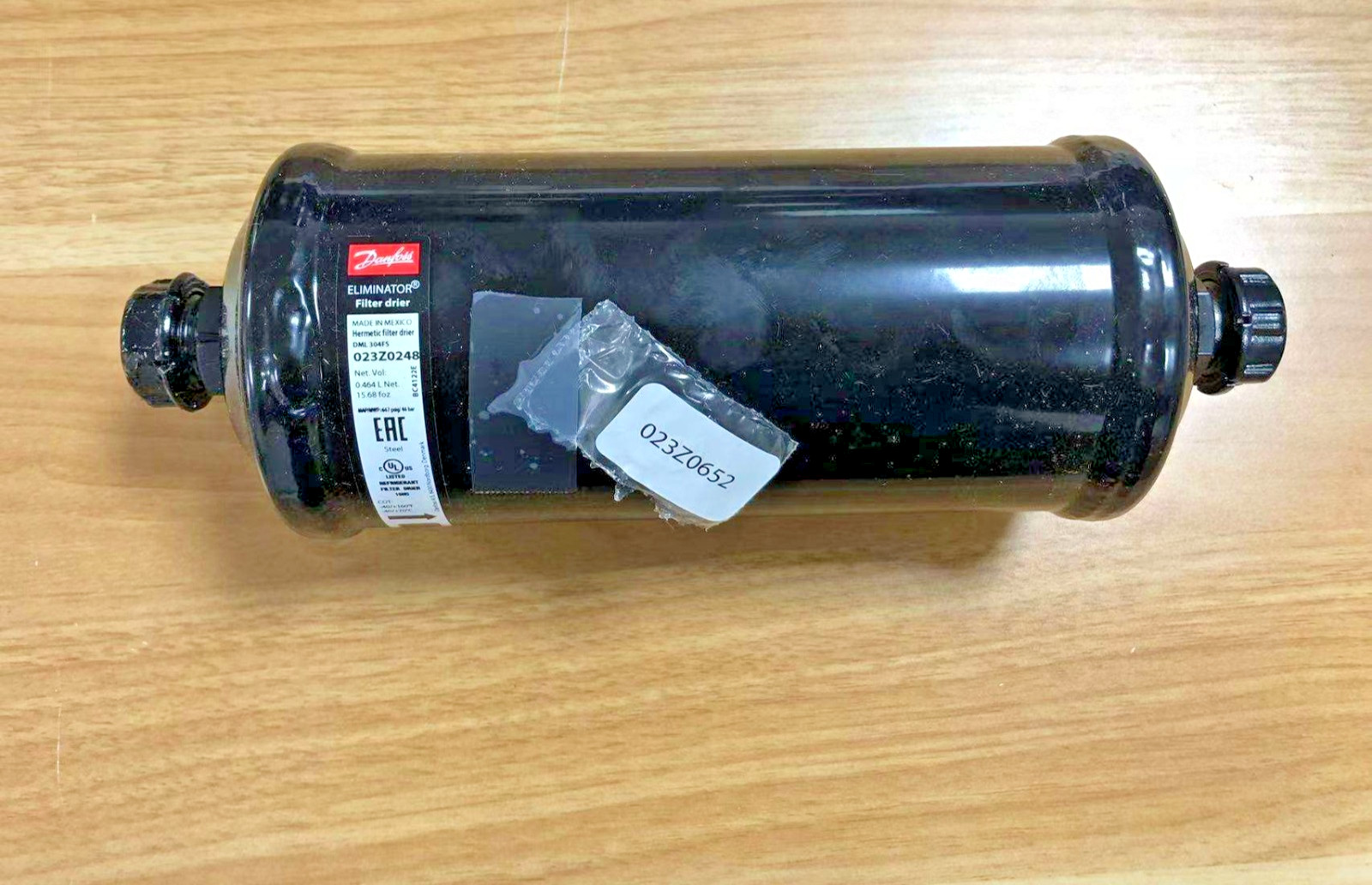 2PCS LOT-Danfoss 023Z0248 Hermetic filter drier,DML,30cu.in Steel-NEW