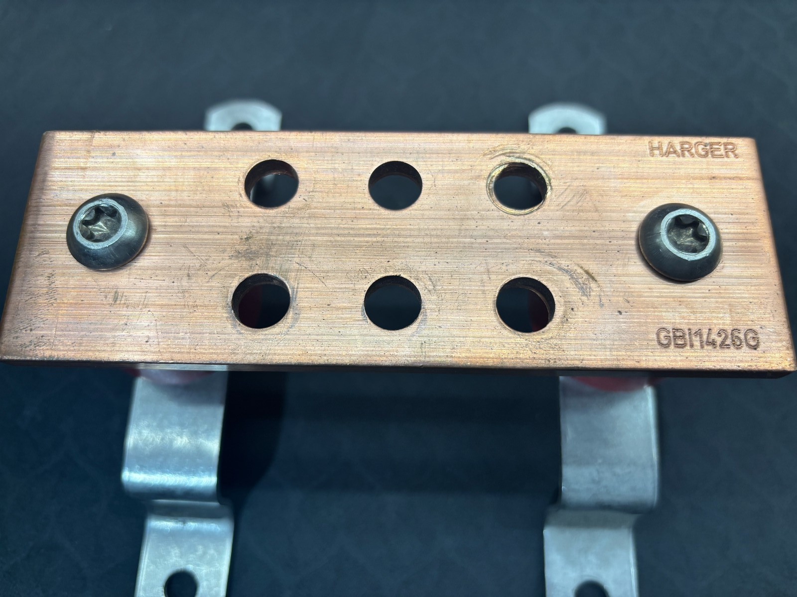 Harger GBI426G Ground Bar G Hole Pattern Copper