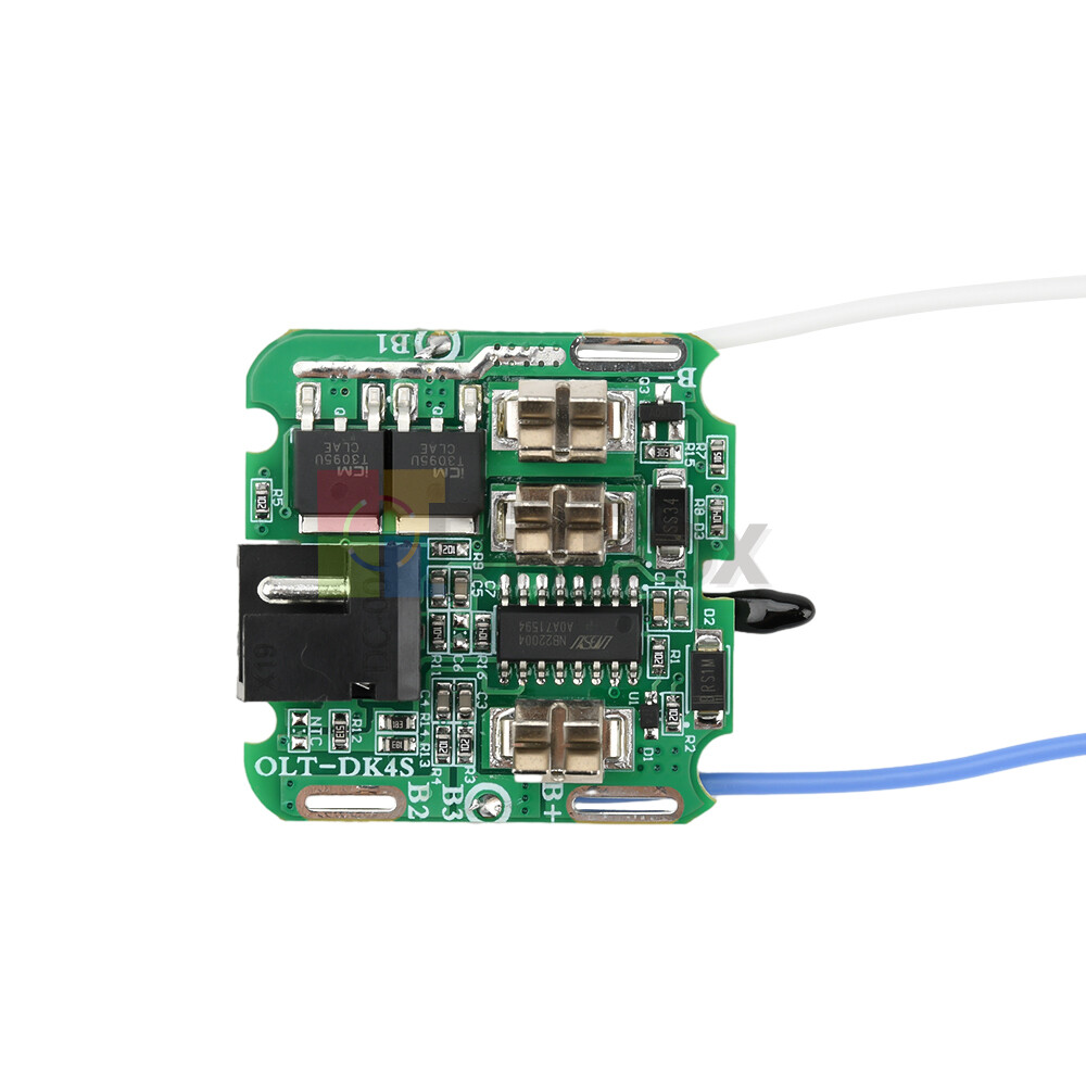 4S 16.8V 30A 18650 Li-ion Battery Protection Board BMS Dual MOS for Power Tools