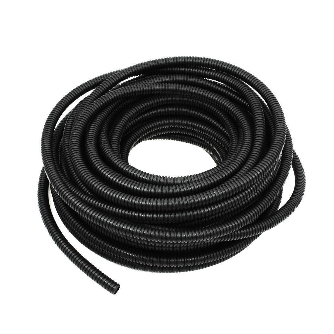 ASLT112-10 10′ 1 1/2″ 38mm Split Wire Loom Conduit Polyethylene Corrugated
