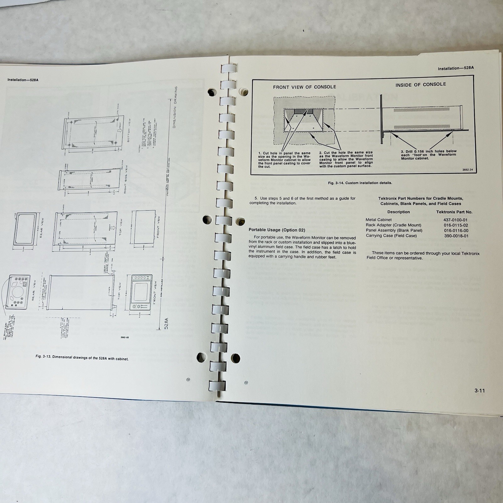 Original Tektronix 528A Instruction Manual