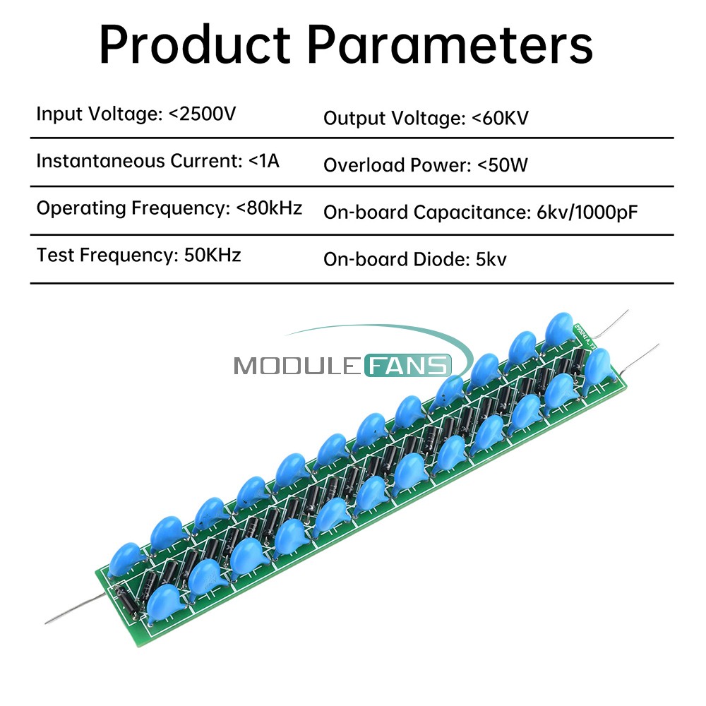 24 Times Rectifier 60000V High Voltage Multiplier Voltage Doubler Circuits Board