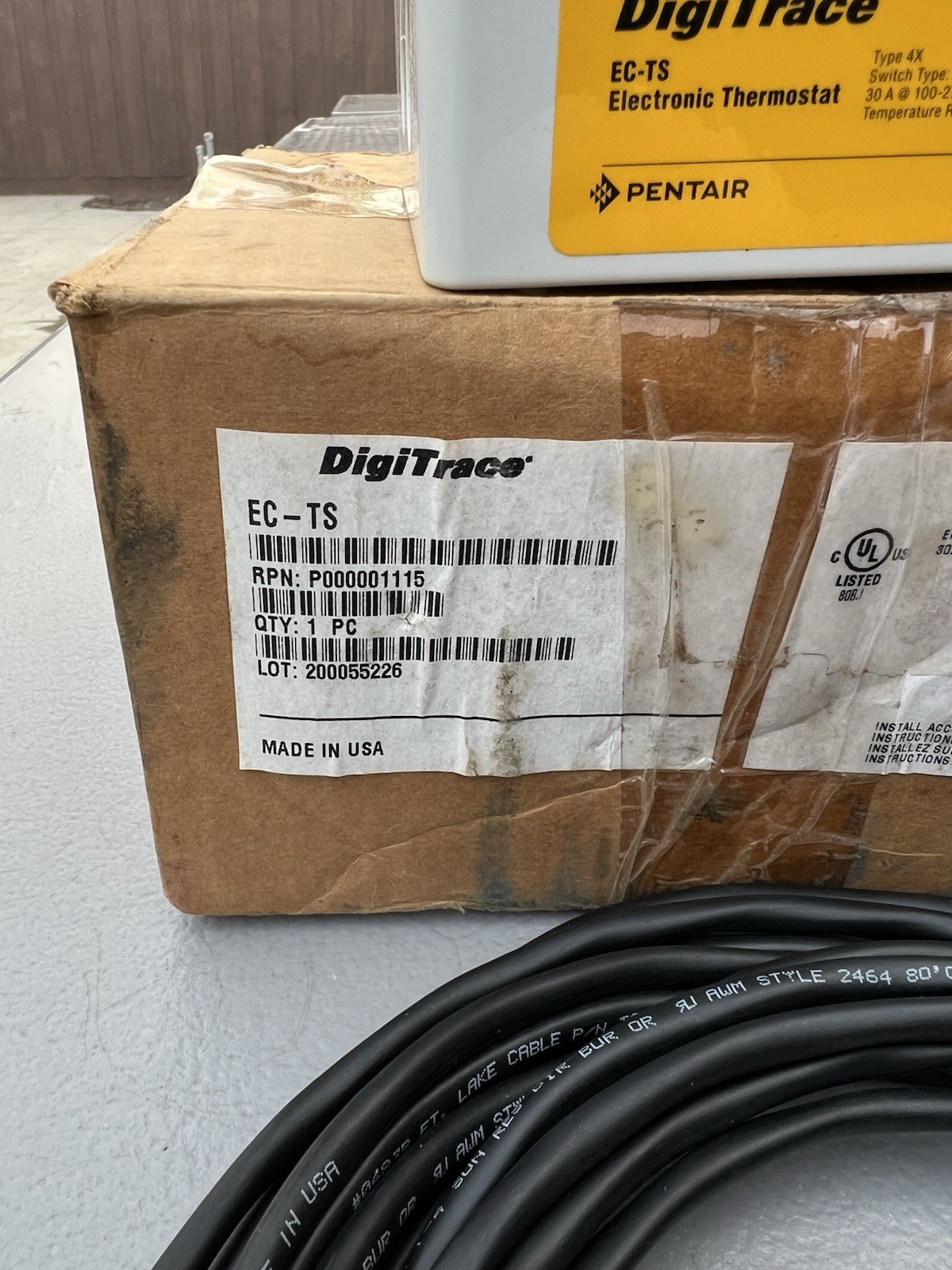 Pentair DigiTrace EC-TS Electronic Thermostat 30A @ 100-277 Vac 50/60 Hz