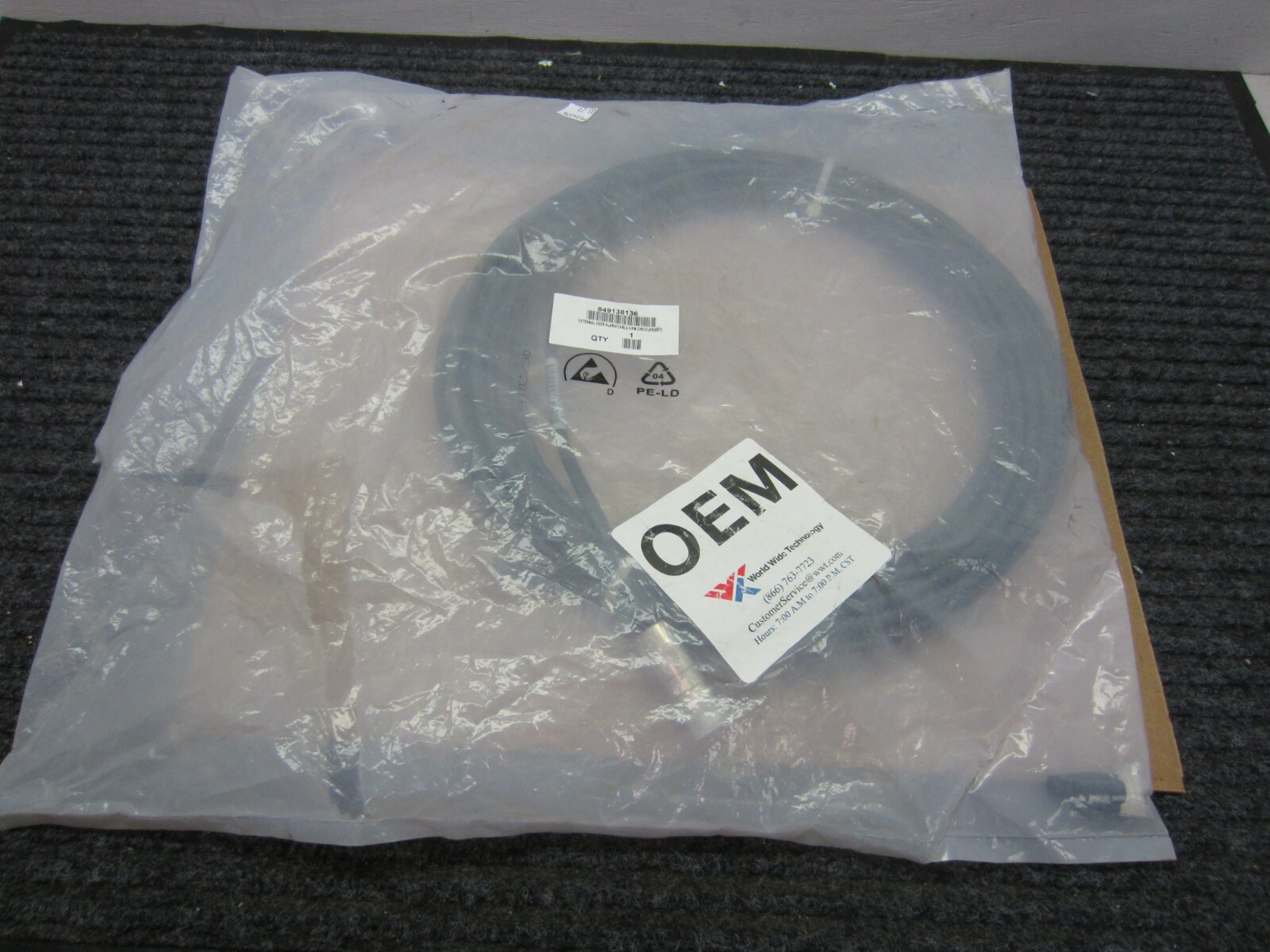 Alcatel Lucent 849138136 50 ft. CAT5 Patch Cable, Alarm Cable 8 Pin Circular