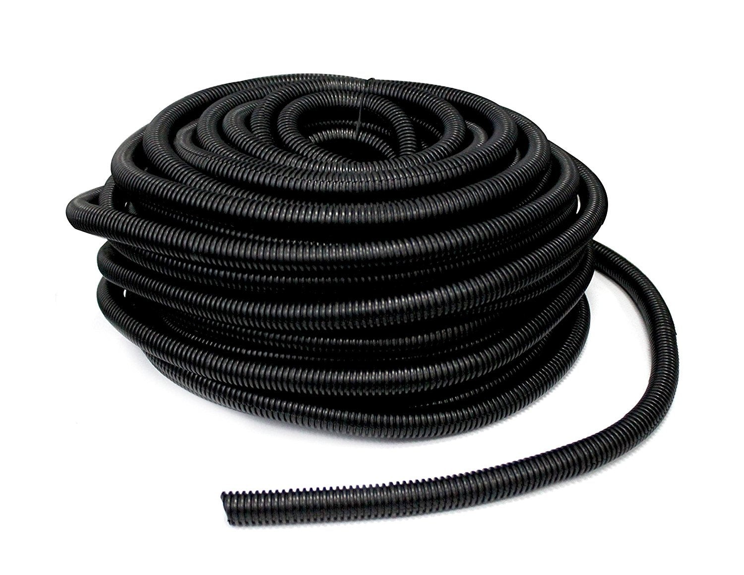 ASLT112-10 10′ 1 1/2″ 38mm Split Wire Loom Conduit Polyethylene Corrugated