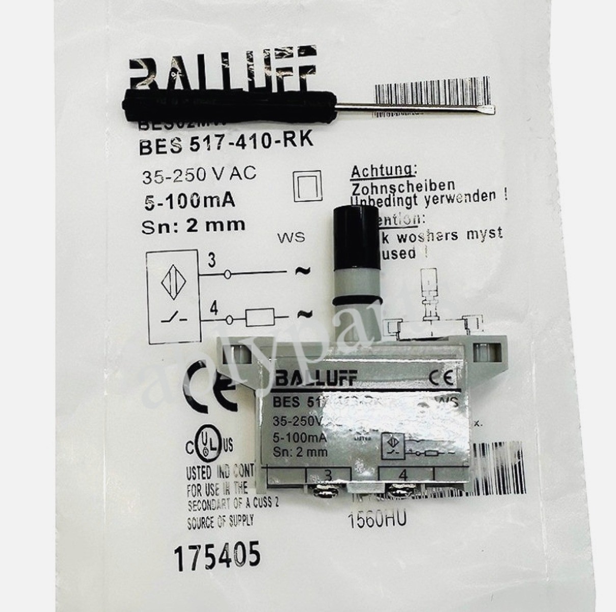 BES02MW BES 517-410-RK Inductive Proximity Sensor 35-250VAC Fit For Balluff