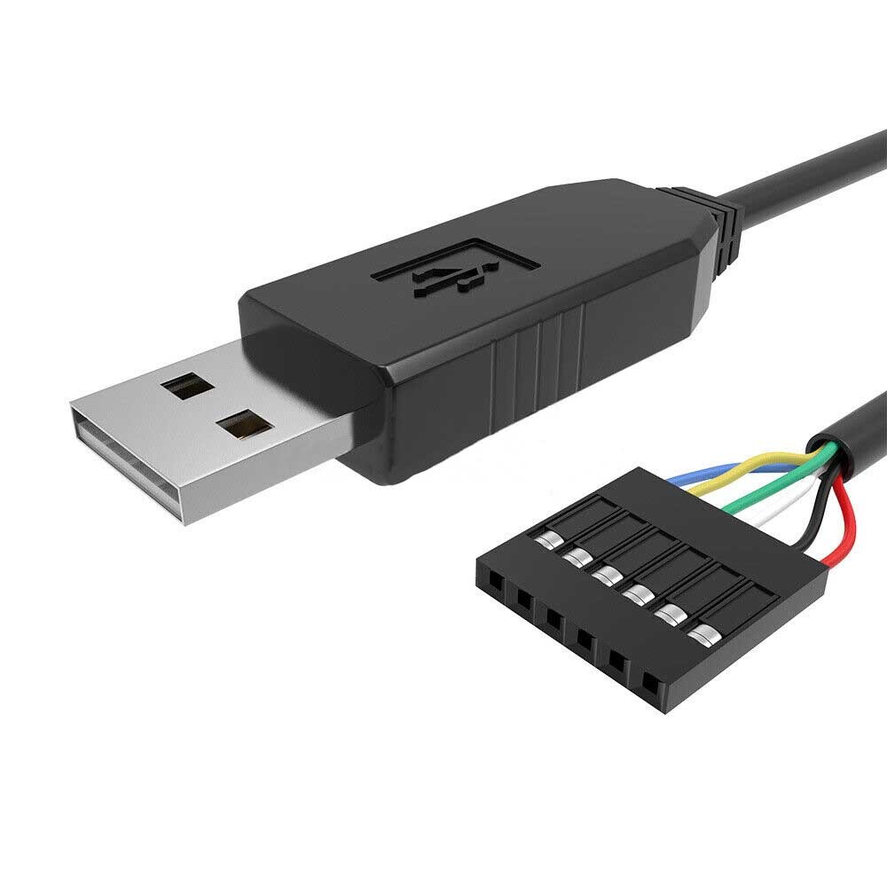 2pcs 1M FTDI FT232RL USB to Serial Adapter Module USB to TTL RS232 Cable 6Pin