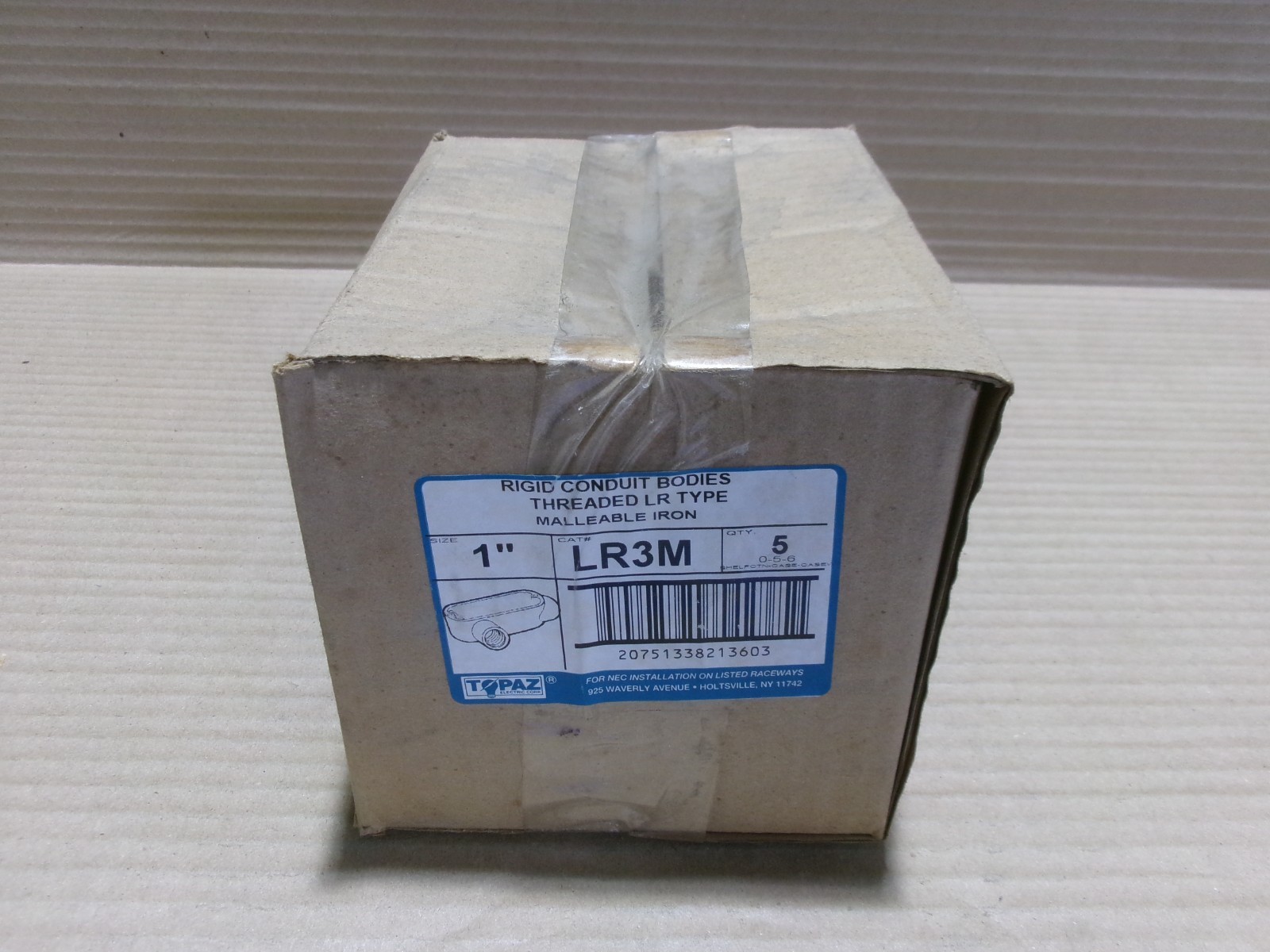 NEW Topaz LR3M *Box of 5* 1″ Type LR Rigid Conduit Body AK