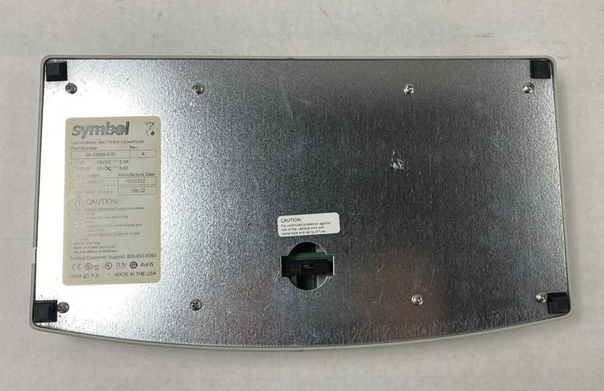 Symbol Technologies 20-33569-01R Universal Battery Charger Untested